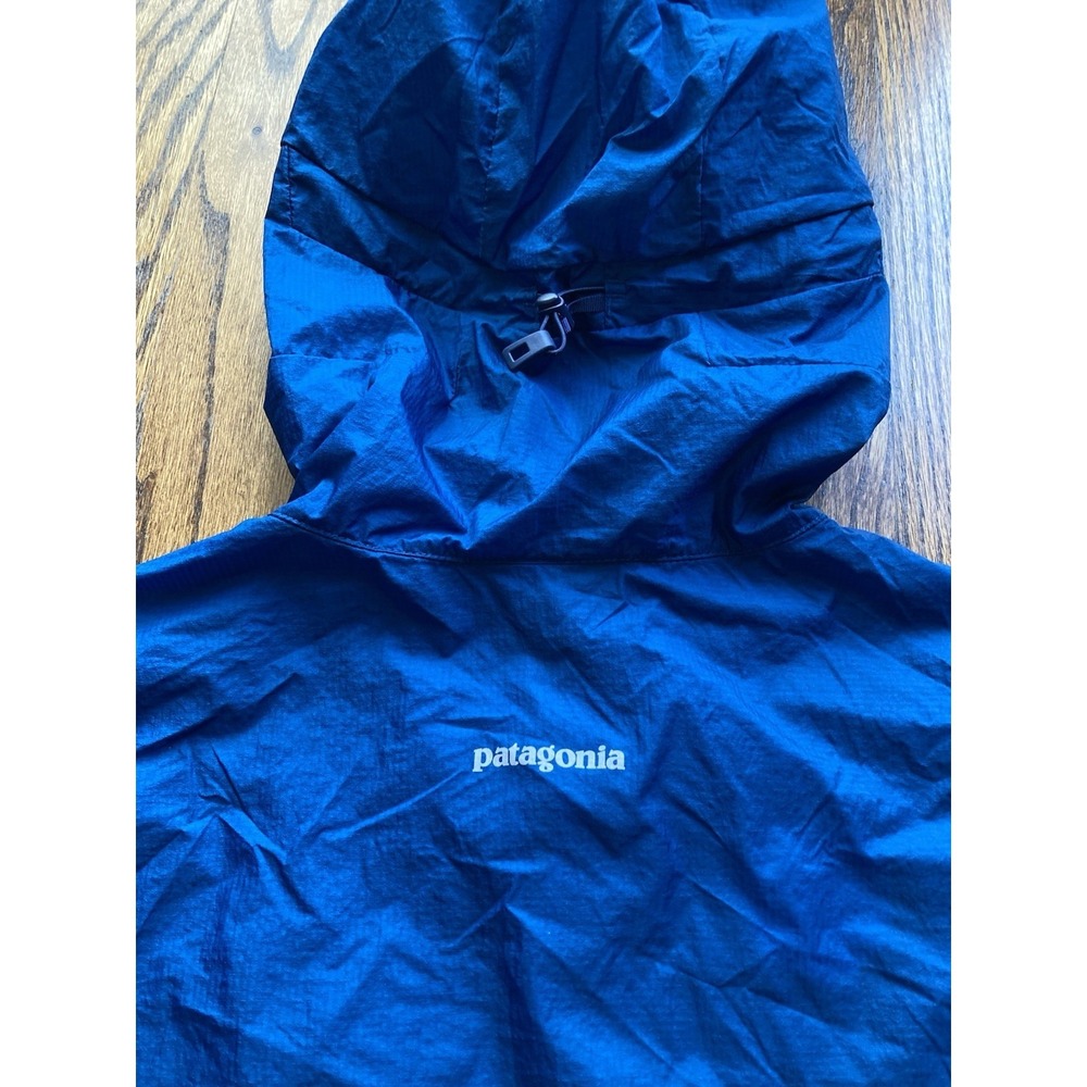 Patagonia Houdini Rain Jacket Womens Medium Windbreaker Blue Ultralight Hiking - Picture 11 of 11